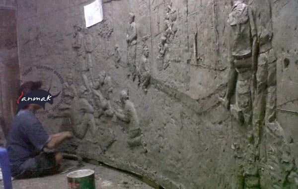 modeling relief dari tanah liat