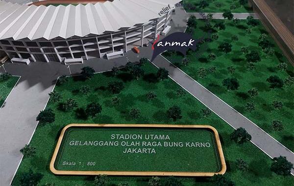 maket stadion GBK Jakarta