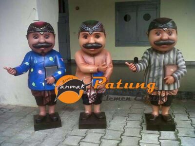 Patung Maskot Kartun untuk Penjaga Pintu Penerima Tamu