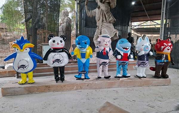 set patung maskot ocean park