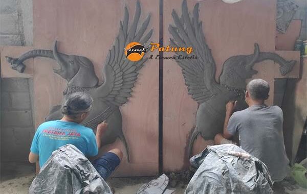 model patung gajah